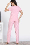 Zivame Farm Lore Knit Cotton Pyajama Set - Almond Blossom — thumbnail 4